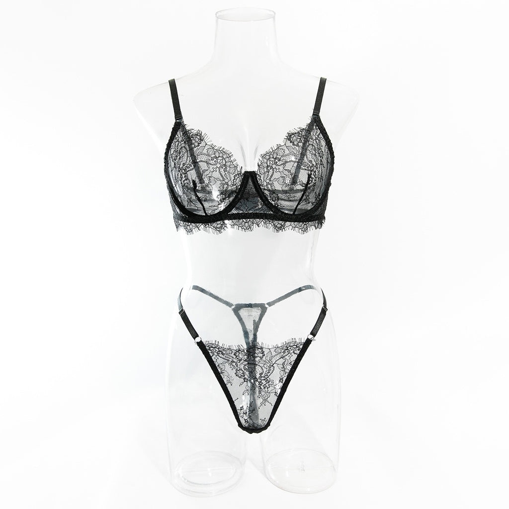 Sexy Lace Bra and Underwear Set for Women - Lightweight and Breathable
