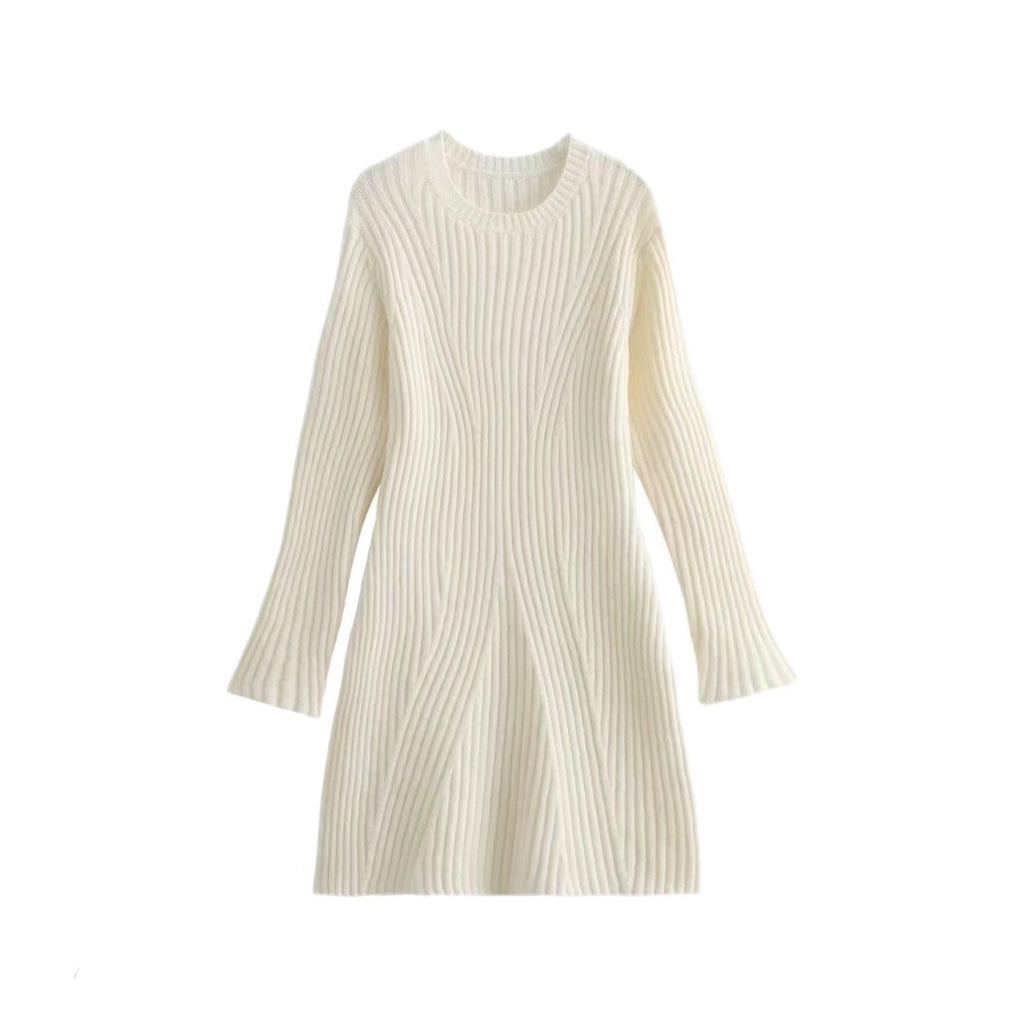 Fashion Threaded Knitted Dress