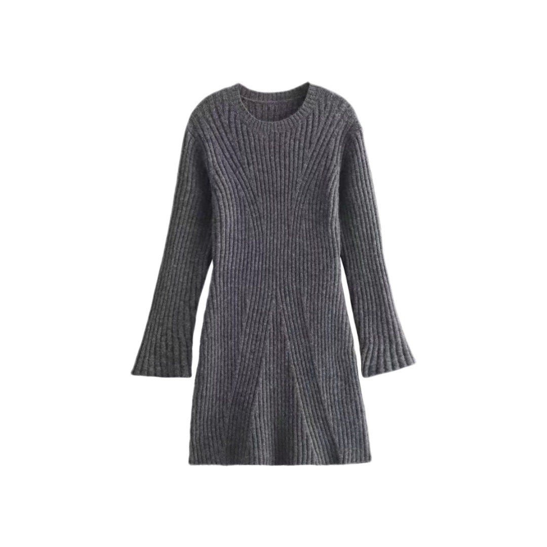 Fashion Threaded Knitted Dress