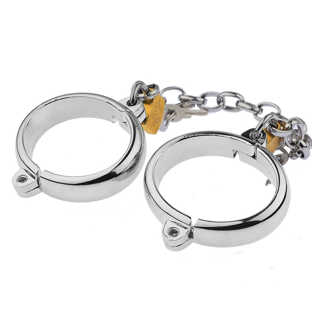 Sex Products Metal Handcuffs Foot Cuffs Oval Handcuffs Foot Shackles Sm Sex Products For Men And Women Tie Hands Toys