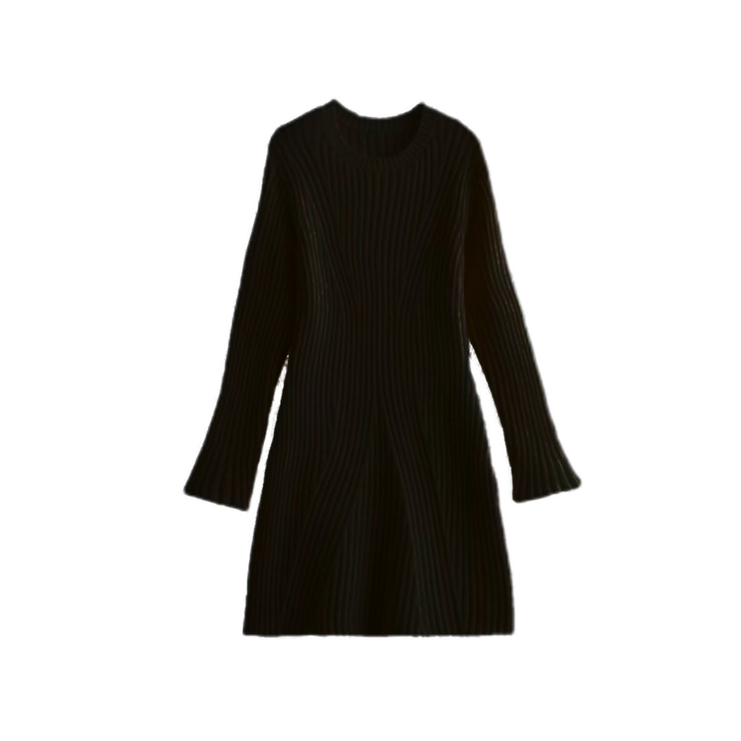 Fashion Threaded Knitted Dress
